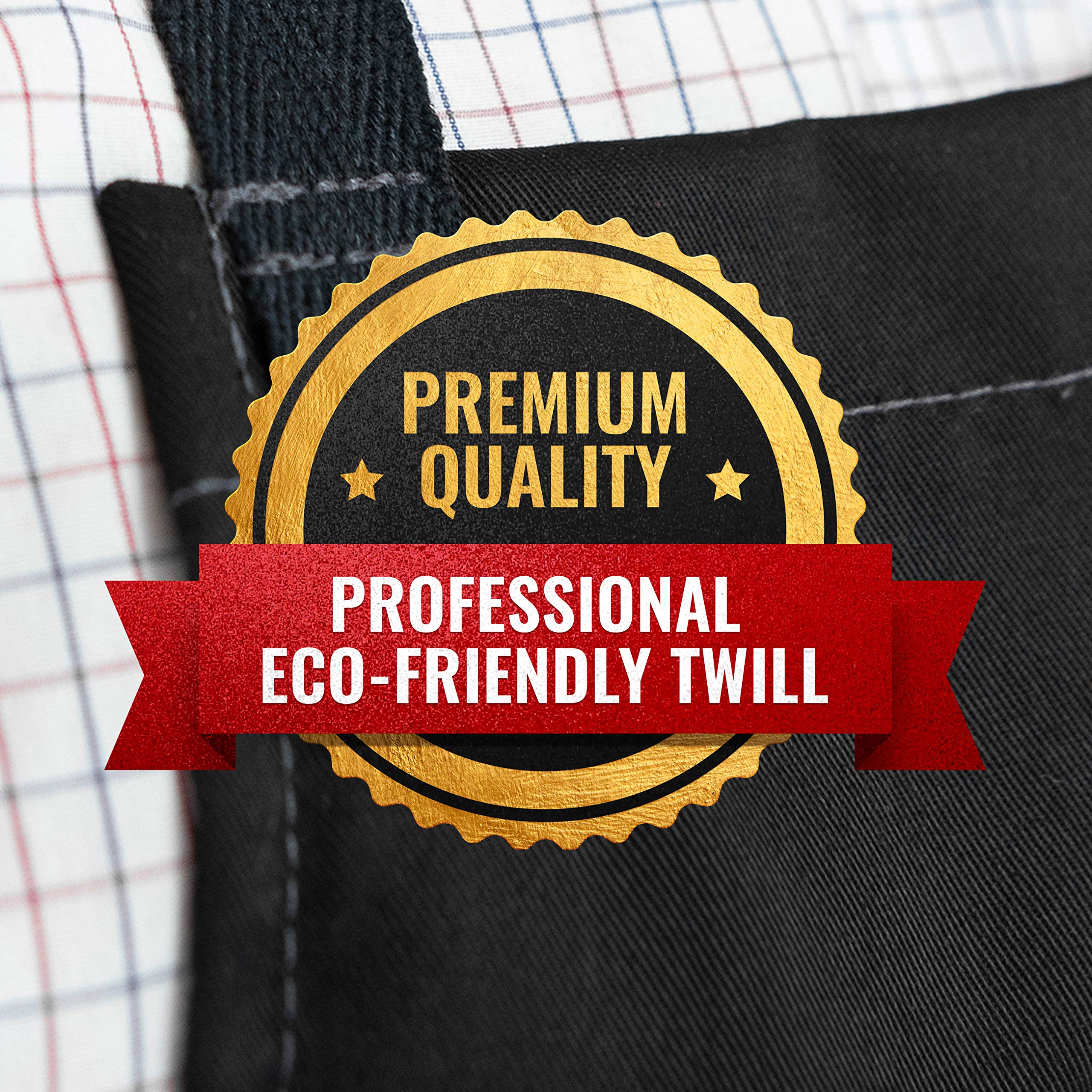 Under NY Sky No-tie Twill Apron Grembiule in twill senza cravatta Unisex - Adulto (Pacco da 1)