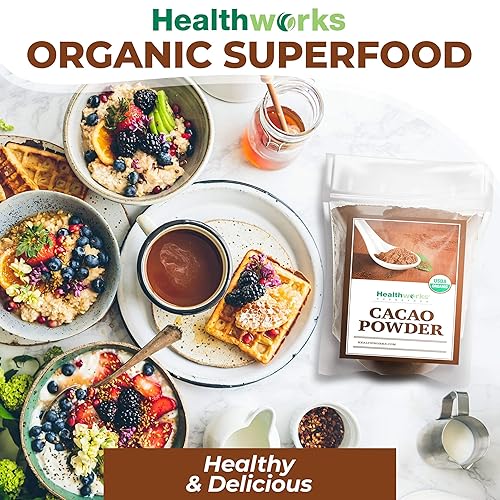 Miniatura 6 de Healthworks Cacao en polvo y canela de Ceilán molido crudo (16 onzas  1 libra)