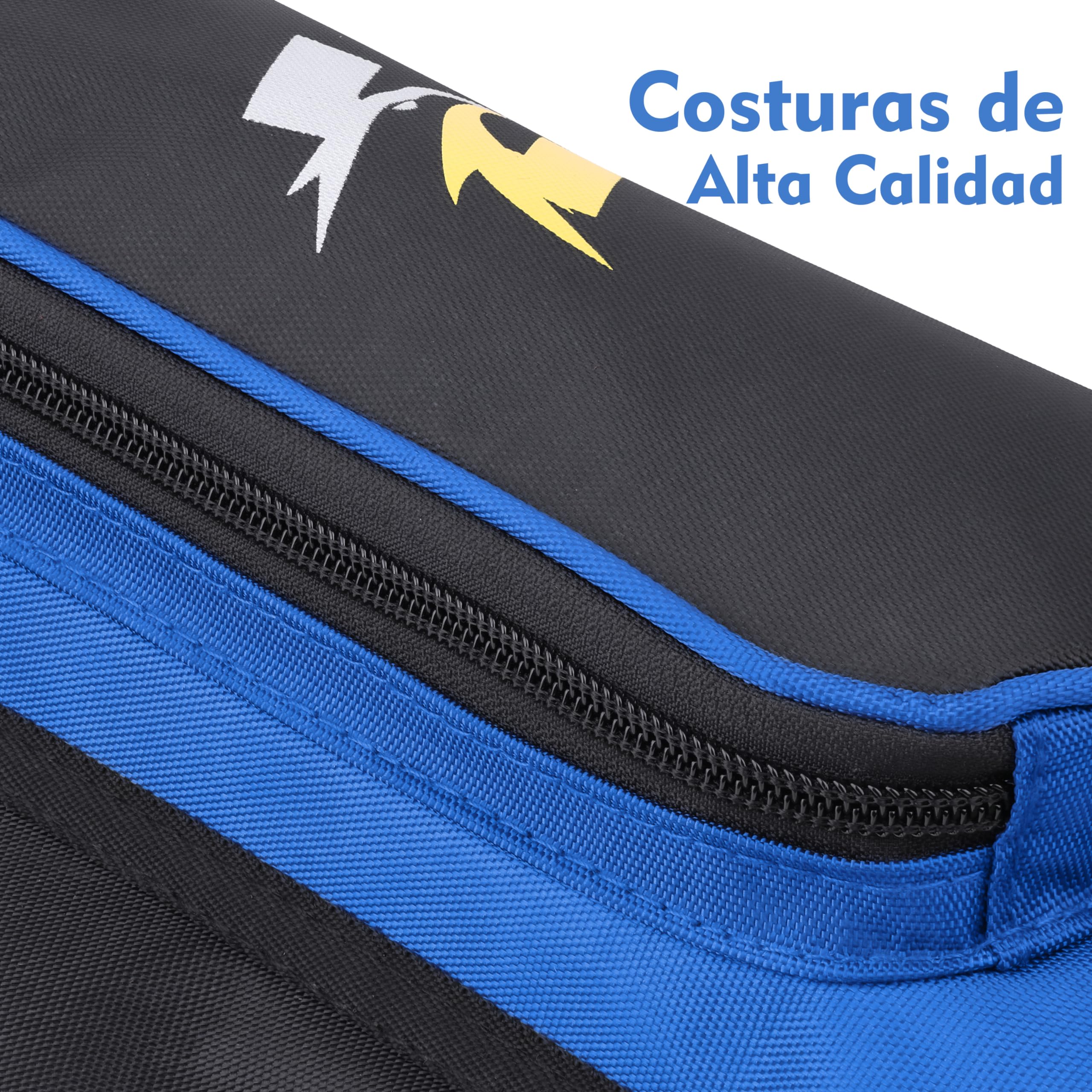 Sunya - Carcaj de Tiro con Arco para Flechas. Portátil,Incluye pestaña y Bolsillos de liberación y cinturón de Nailon. Apto para Arco Compuesto y Arco recurvo Blanco o Campo