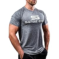 Satire Gym T-Shirt Sportiva da Uomo, S - XXL - Leggera e Traspirante