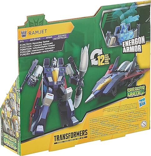 Miniatura 6 de Transformers Bumblebee Cyberverse Adventures Dinobots Unite Ultra Class Ramjet Figura de acción - Energon Armor, a partir de 6 años, 6.75 pulgadas