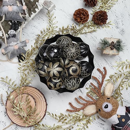 Miniatura 4 de BIU Adornos de bola de Navidad de 2.36 pulgadas, inastillables, juego de adornos de Navidad grandes, decoración para árbol de Navidad, corona de