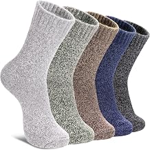 Wool Socks for Women Winter Cozy Thick Warm, Boot Work Crew Socks