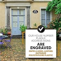 Vista 6 de Carvature - Números de casa y nombre de calle, placa de número de casa, placa de dirección de casa, número de dirección, letrero de número de casa