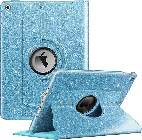 Vista 159 de Fintie - Funda giratoria para iPad de 9ª generación / 8ª generación / 7ª generación, de 10.2 pulgadas, funda giratoria en 360 grados, funda Azul