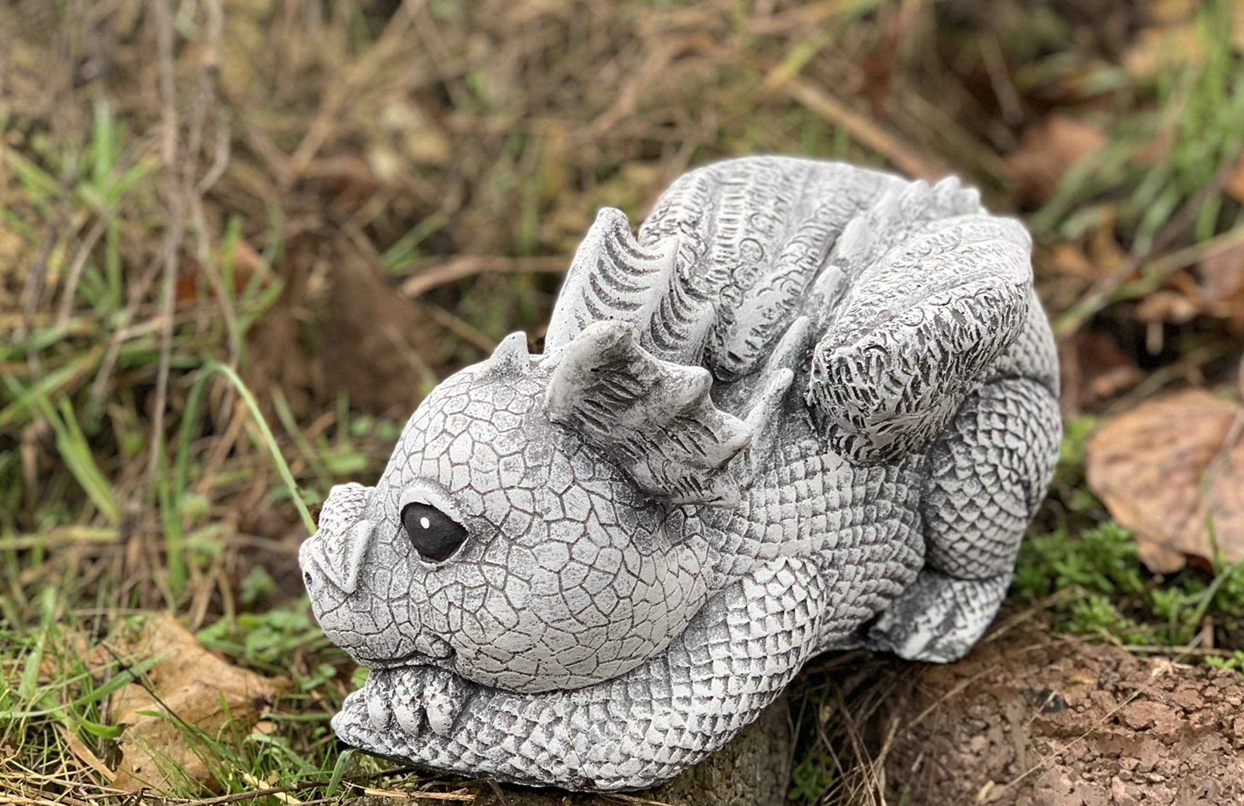 stoneandstyle Steinfigur Drache Gonzo frostfest wetterfest Gartenfigur