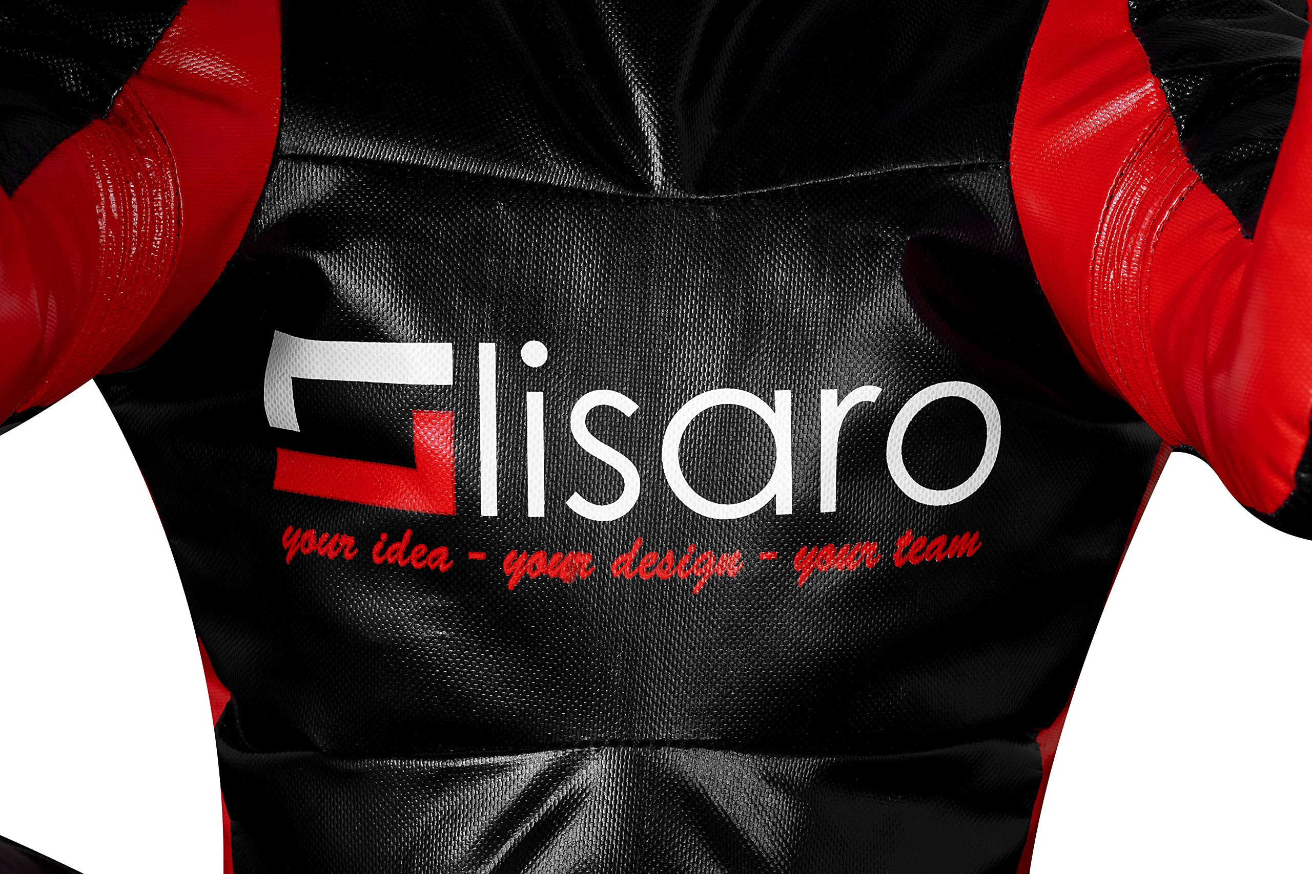Lisaro Judo Dummy Schnuller Gr.180|MMA Grappling Dummy BJJ Wrestling Dummy Sitzposition brasilianischer JIU Jitsu | Selbstverteidigung Training Vinyl | UNGEFÜLLT |Grappling Dummy Schwarz-Rot