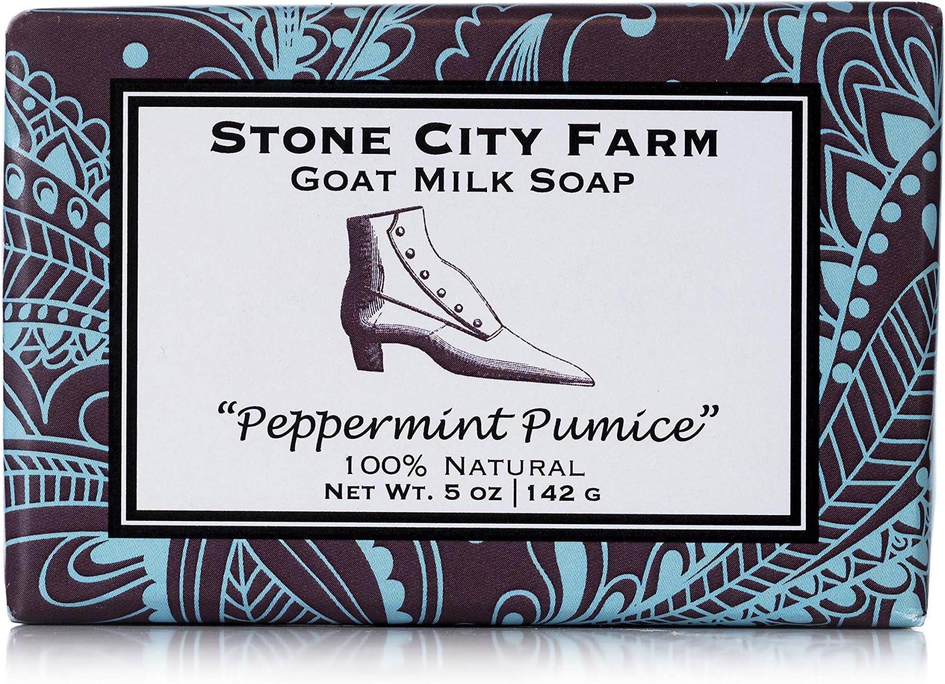 Peppermint Pumice Goat Milk Soap - 100% Natural 5 oz. Bar