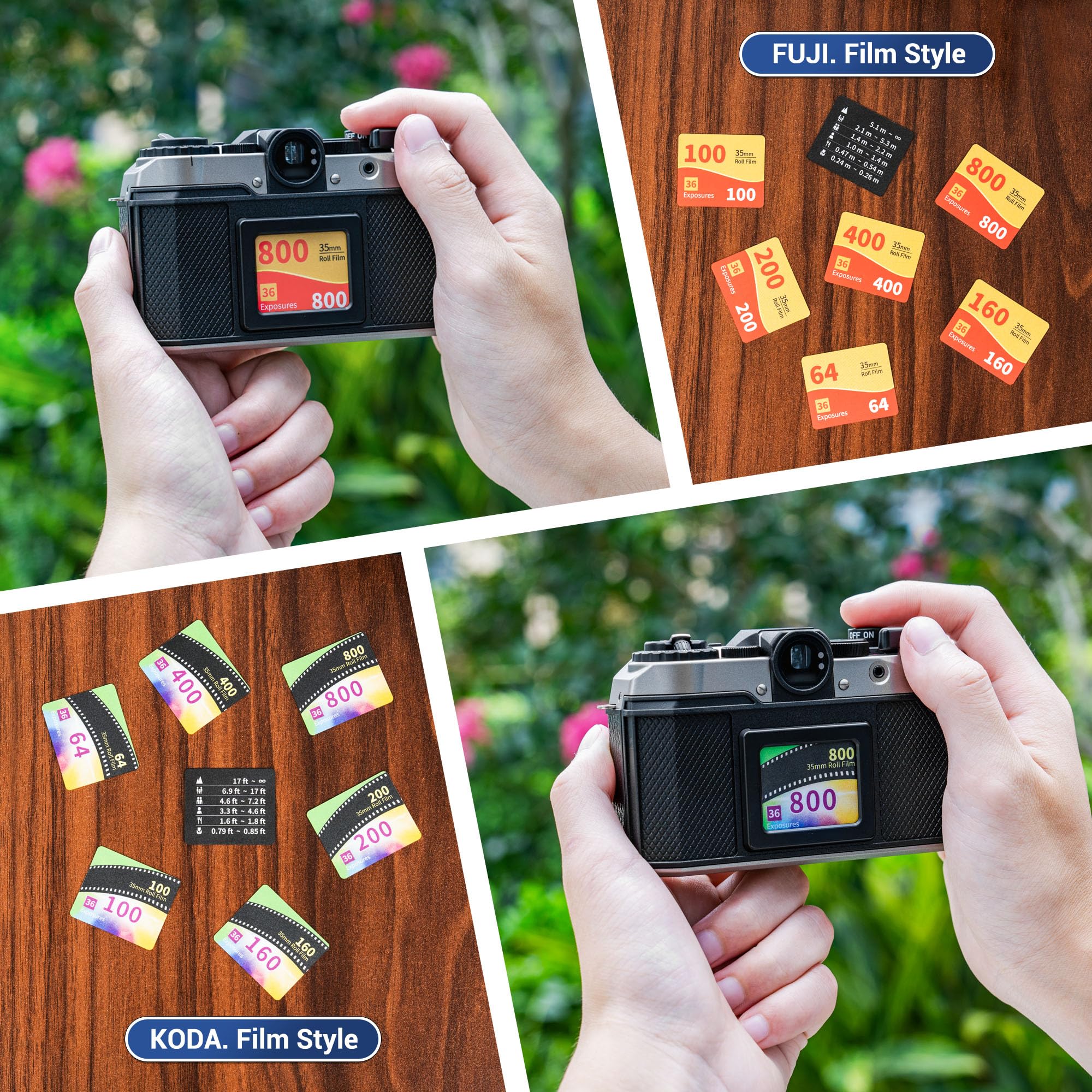 Amazon.com : (7 Pcs) Focus Guide Card 6 pcs Film Record Cards for