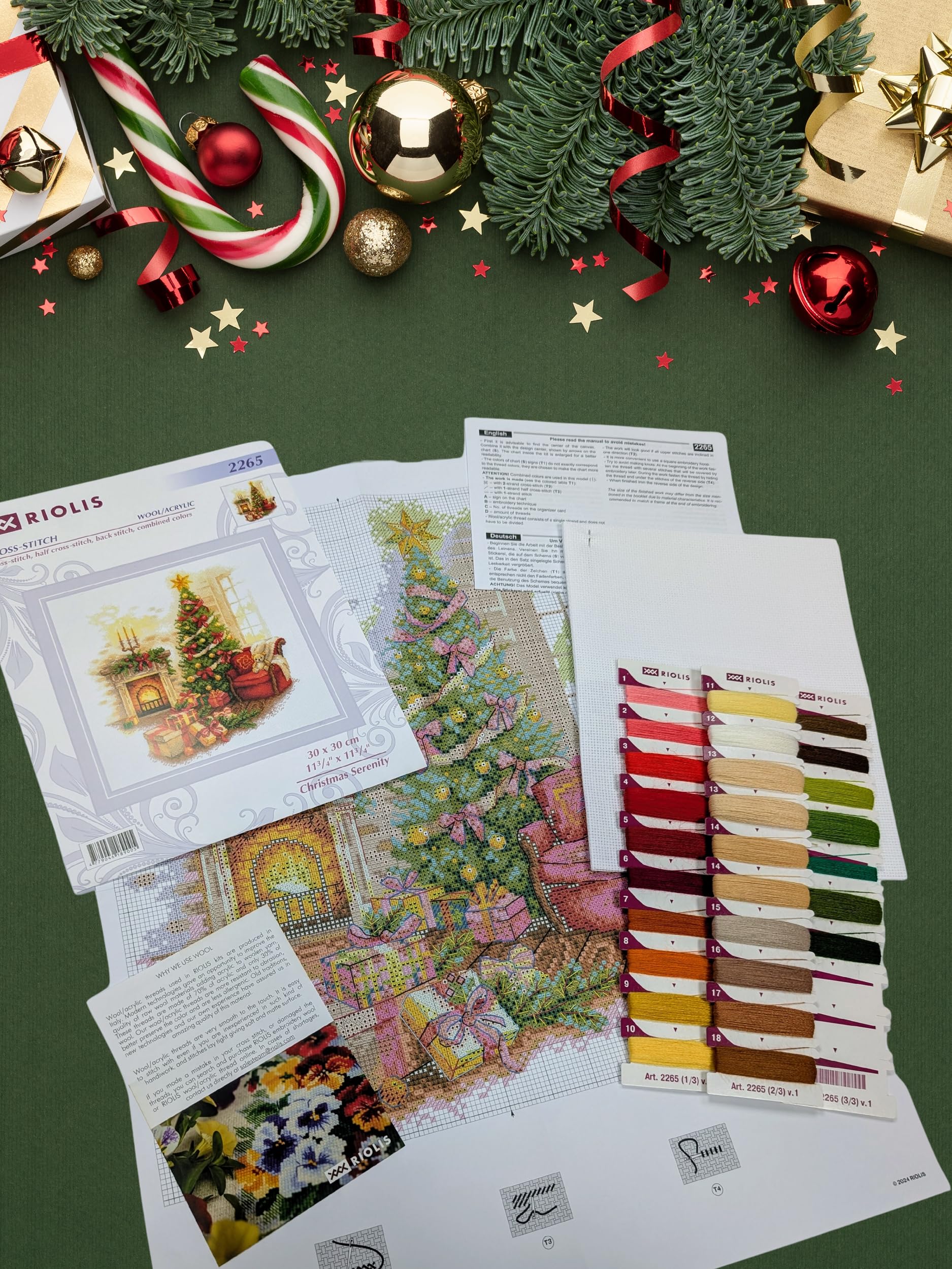 Kit broderie point de croix - Maison en pain d'épices - RTO