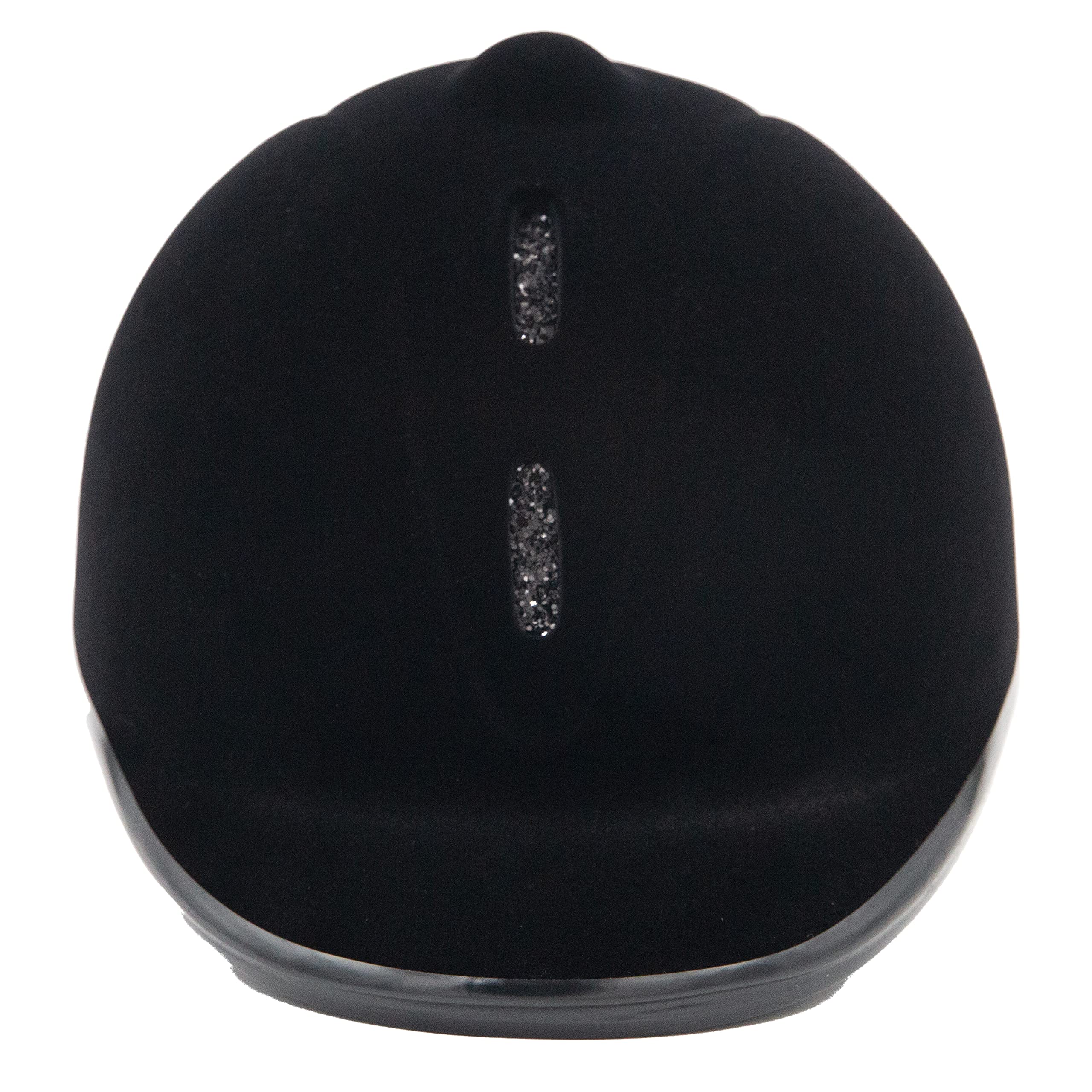 HKM Unisex New Flock Casco da equitazione Nero/Argento S=52-55cm