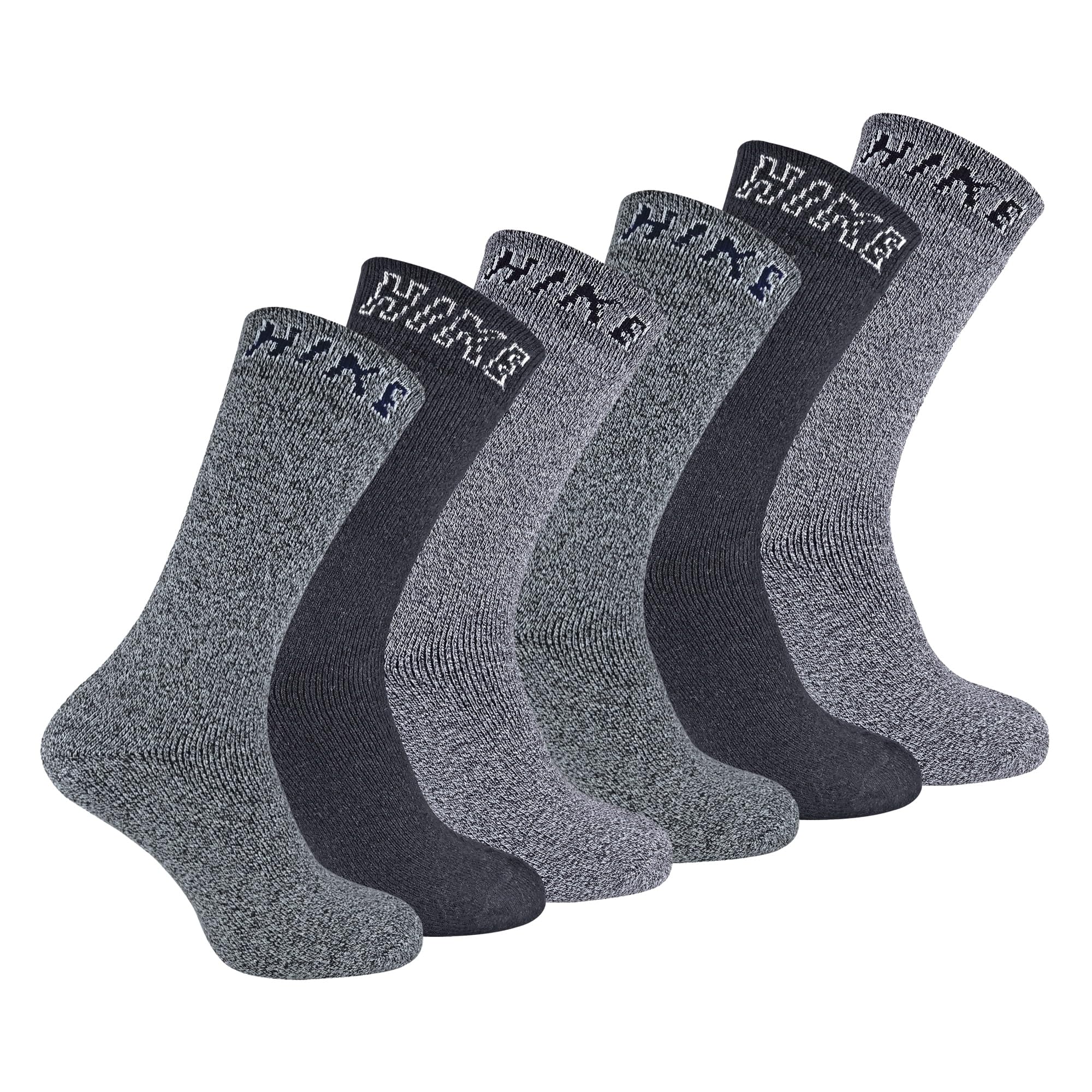 Sock Snob - 6 Pairs HIKE Mens Summer Cushioned Cotton Hiking Socks