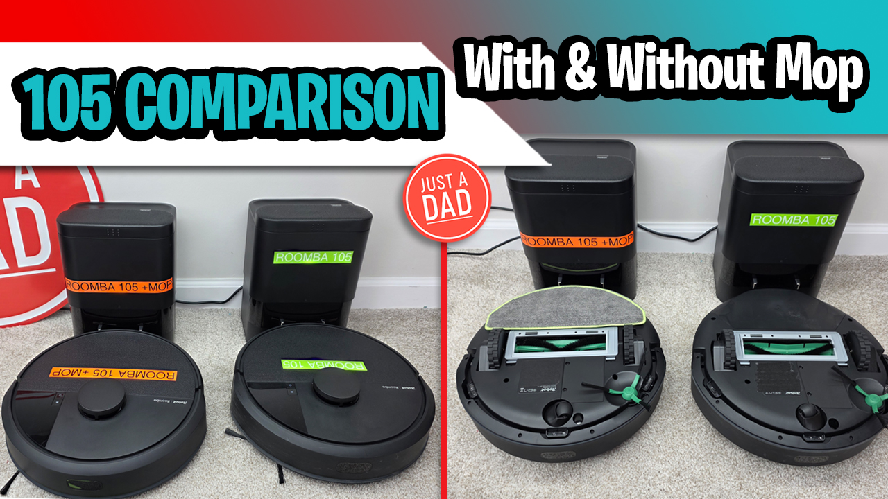 Watch Roomba 105 Robot Vac vs 105 Combo with Mop COMPARISON on