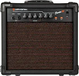 HAYONIK, Amplificador Cubo Para Contrabaixo, falante de 6" 30W RMS, Entrada para contrabaixo ativo e passivo, Preto - Breaker30