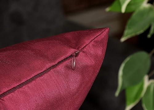 Vista 76 de Aiking Home - Funda de almohada de seda sintética, cierre de cremallera, juego de 2