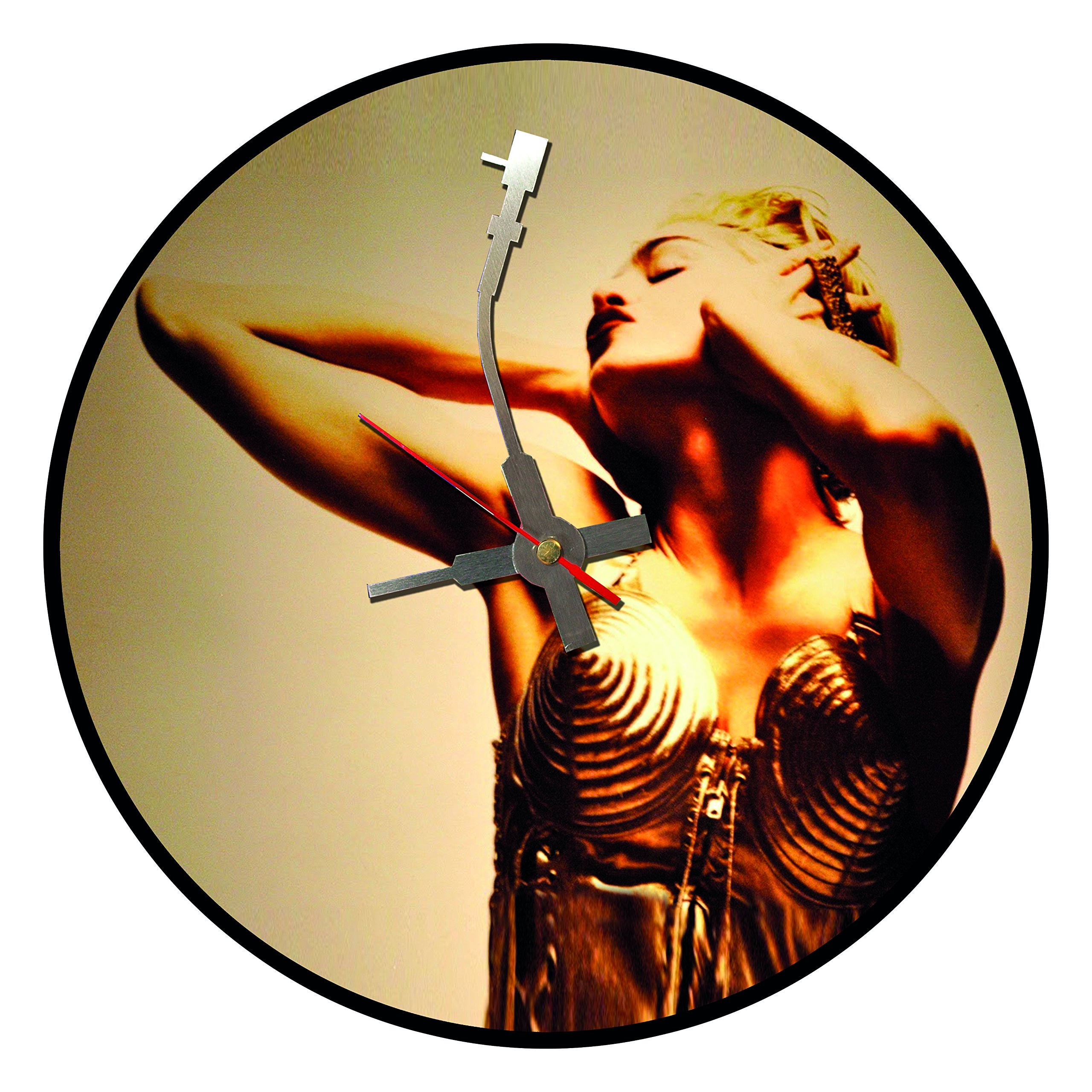 Iconic Madonna vinyl record wall clock