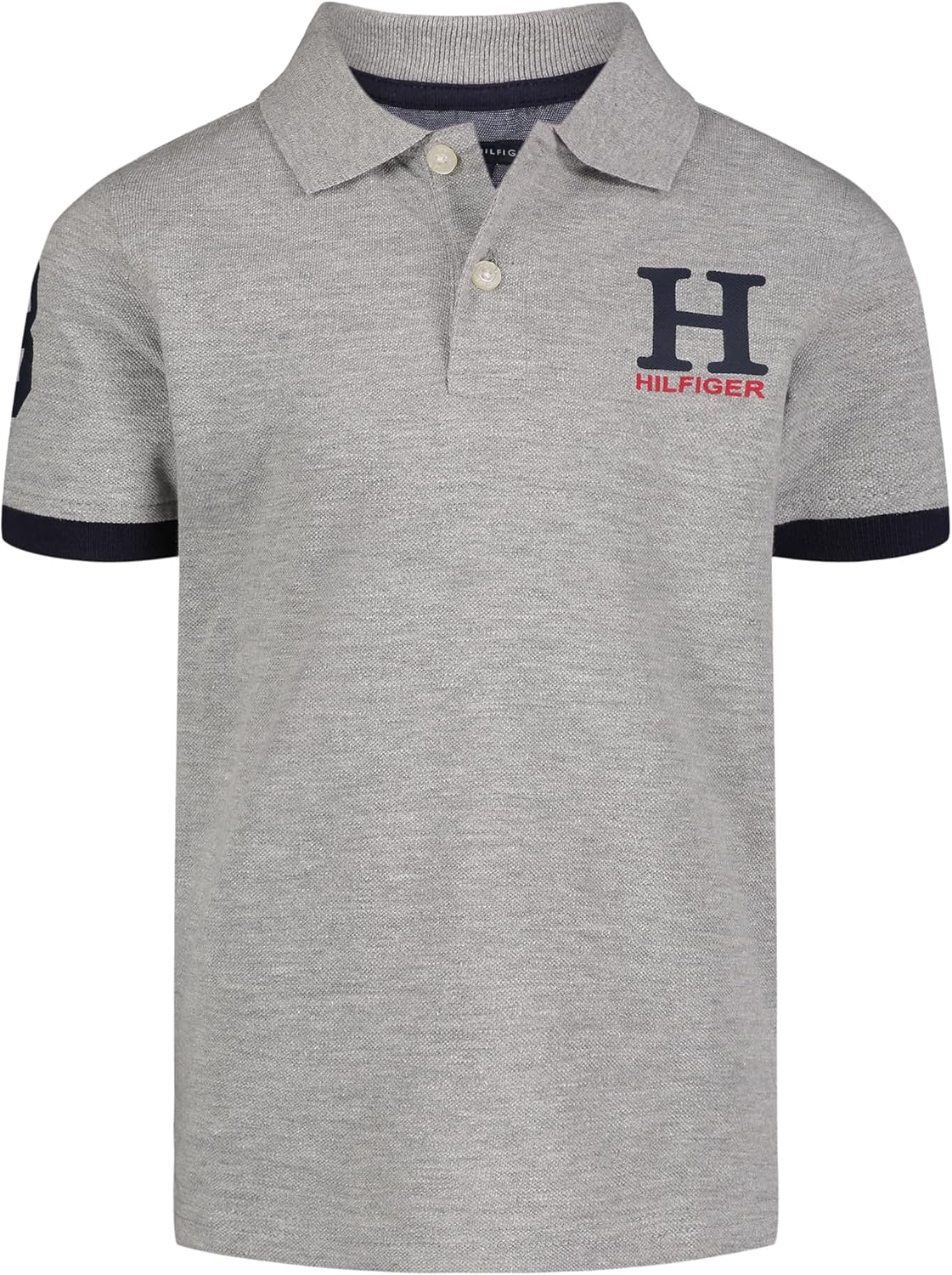 Tommy Hilfiger Boys' Short Sleeve Pique Matt Polo Button Shirt