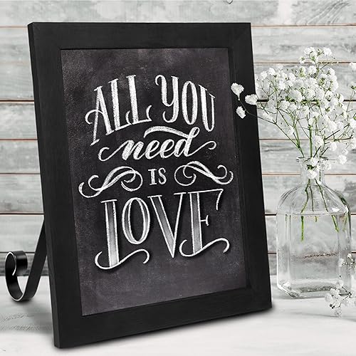 Miniatura 5 de TenXVI Designs Letrero magnético vertical y horizontal de 11 x 13 pulgadas y 8 marcadores de tiza líquida para encimera de cocina, mesas, bodas,