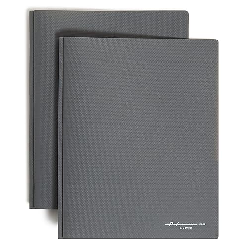 Miniatura 7 de U Brands Fashion - Juego de carpetas de polietileno de 2 bolsillos, verde, azul, rojo, gris y naranja, con cierres integrados, 10 piezas