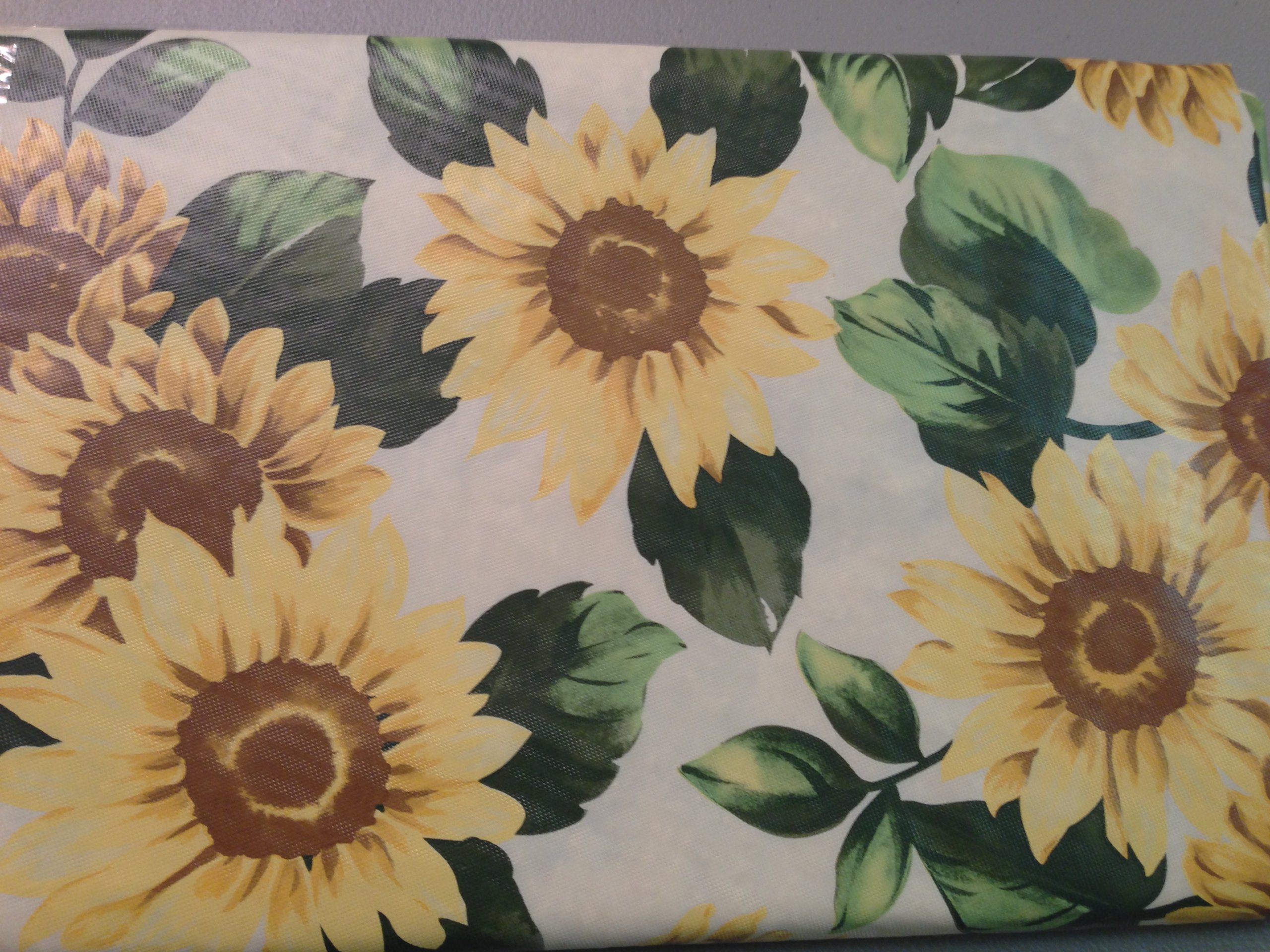 Cover of Sunflower Vinyl Tablecloth 60" Round