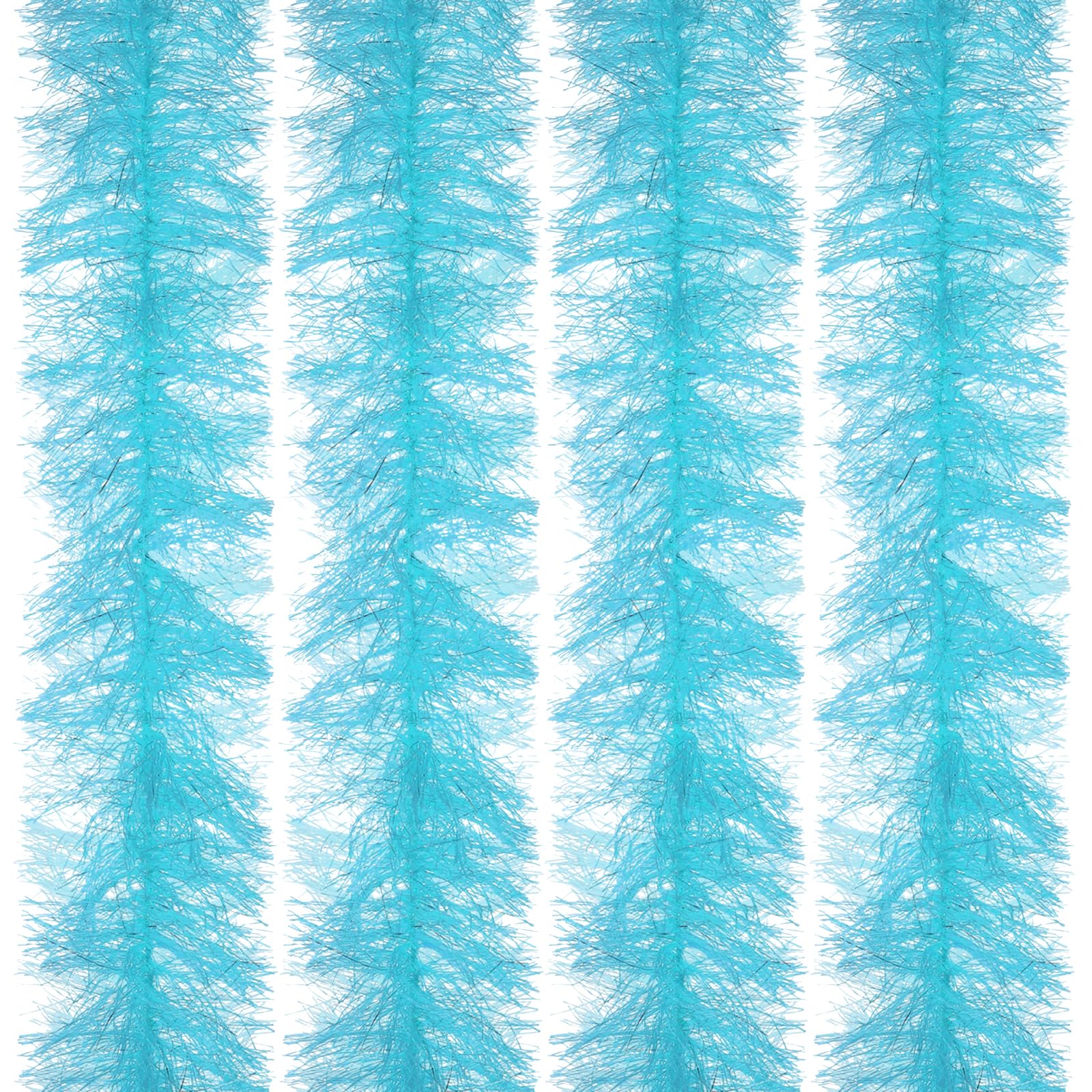 PATIKIL 6.6Ft Feather Boa, 4 Pcs Artificial Fluffy Feather Boas Party Decorations for DIY Crafts Wedding Costume, Christmas