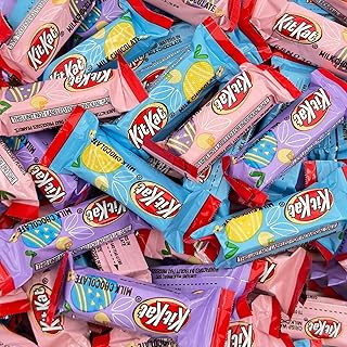 KIT KAT Milk Chocolate Miniature Candy Bars, Easter Edition, Bulk Pack 2 Pounds (About 100 Count)