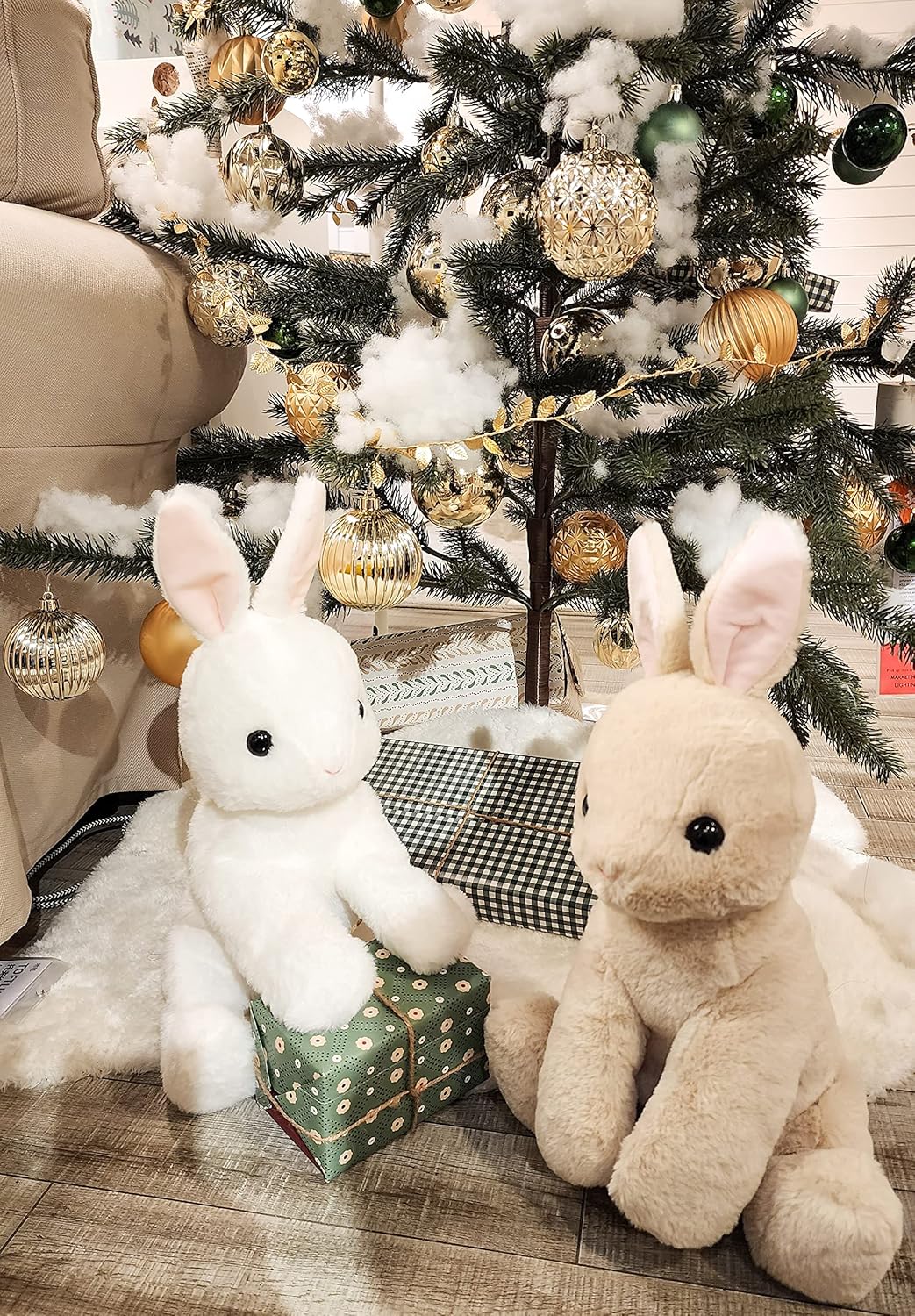 WEIGEDU Stuffed Bunny Set, Bunny Stuffed Animals Plush Toy for Easter Valentine's Day Birthday ​Gifts