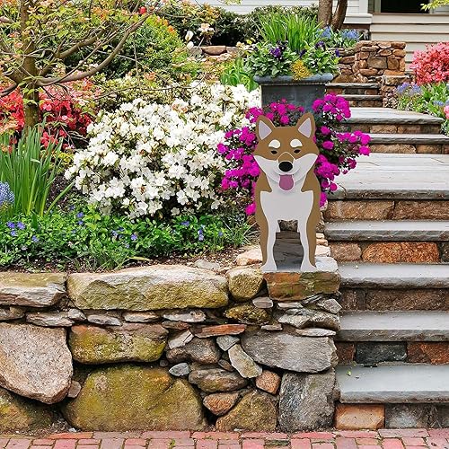 Miniatura 6 de Lindas macetas de jardín para suculentas Shiba Inu, maceta de PVC con drenaje Cocker Spaniel para plantas de interior, jarrón de escritorio único y