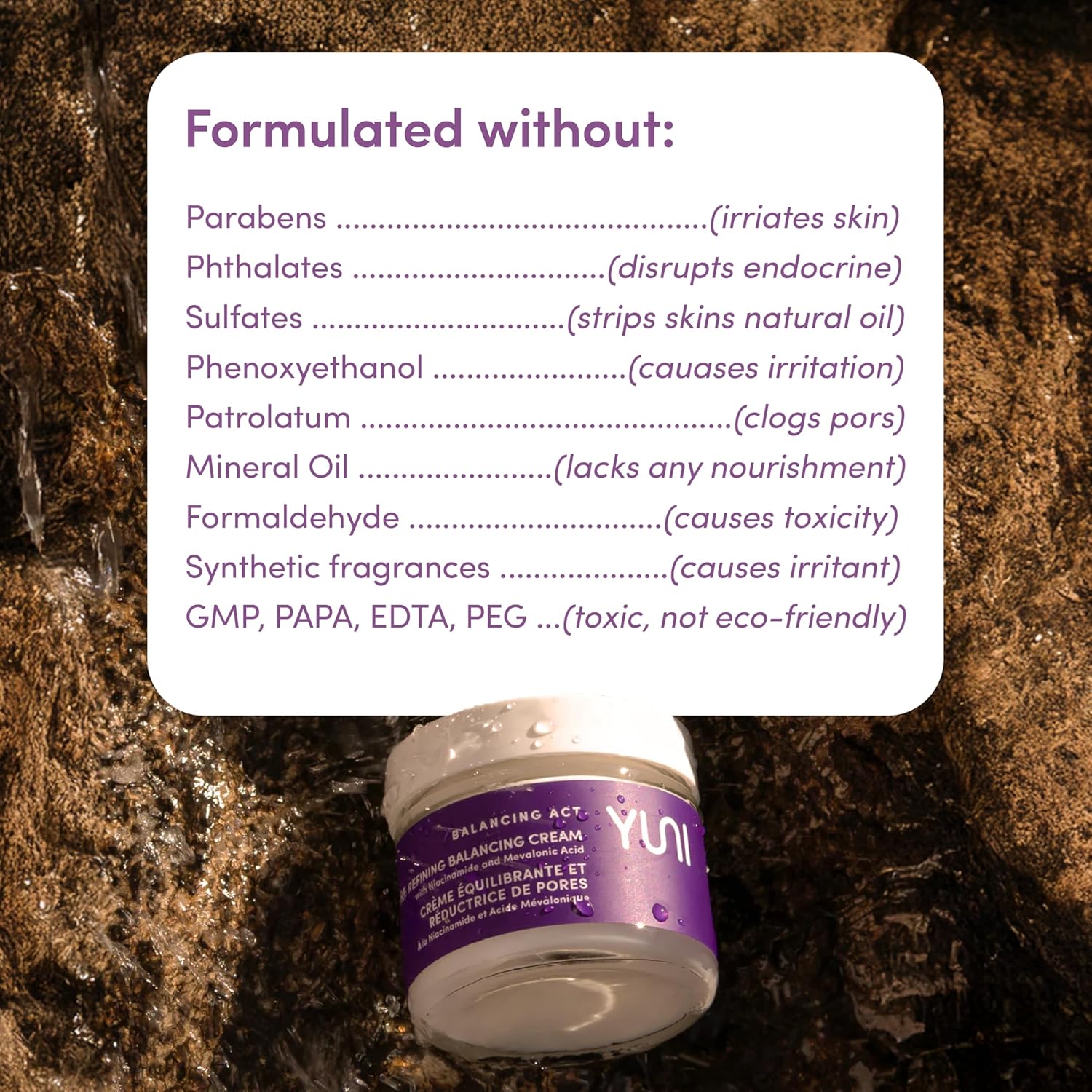 YUNI | Niacinamide Moisturizer | Collagen Boosting Face Cream | 5% Niacinamide | For Sensitive Skin | Anti-Aging Skincare | Skin Tightening | Plant Based | Vegan Skincare | 1.7 oz - Image 5