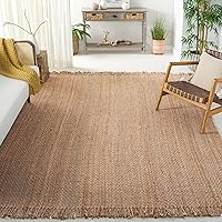 Vista 10 de SAFAVIEH Natural Fiber Collection - Alfombra de pasillo de 2 pies 6 pulgadas x 16 pies, natural, yute de borla hecho a mano, ideal para zonas