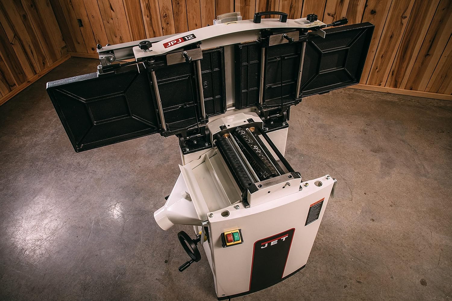 JET 12-Inch Planer/Jointer, HSS Knives, 3 HP, 1Ph 230V (JJP-12)