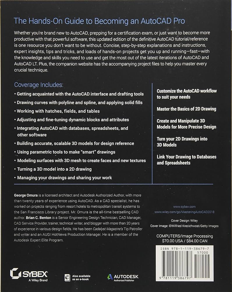 Amazon.com: Mastering AutoCAD 2018 and AutoCAD LT 2018