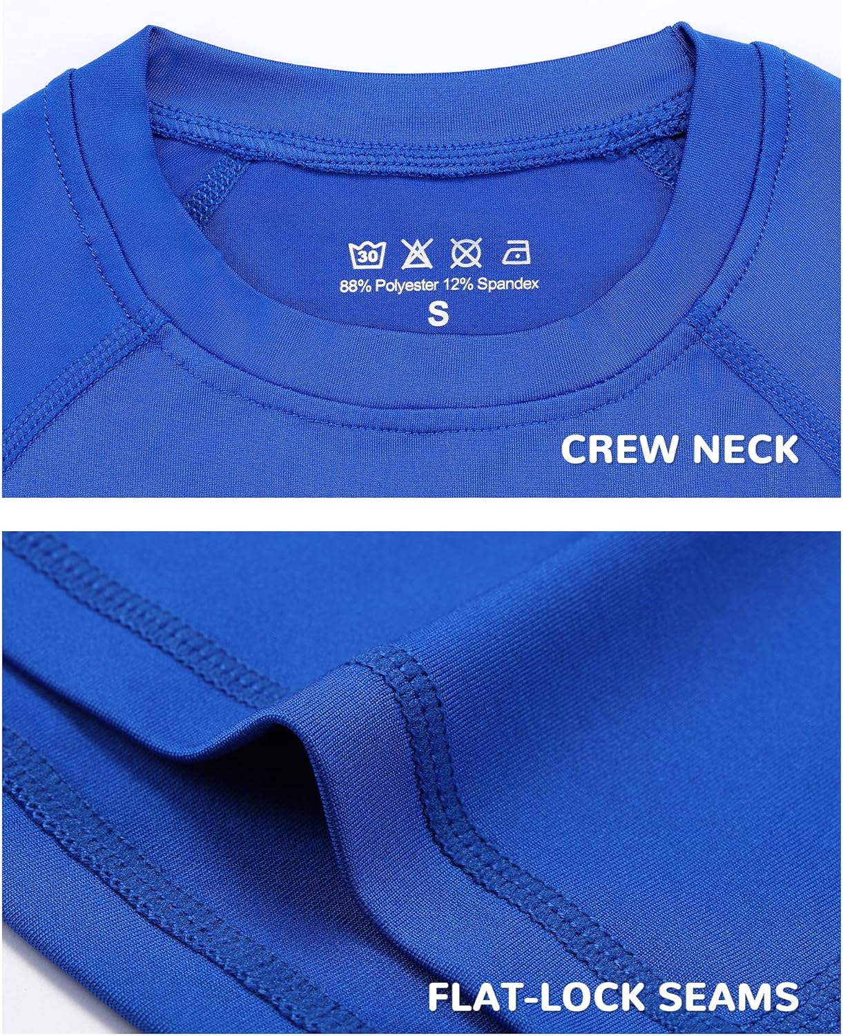 Runhit Boys Compression Shirt Kids Long Sleeve Athletic Undershirt Youth Quick Dry Base Layer for Football Baseball - Image 5