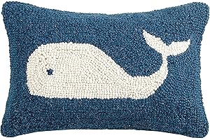 Peking Handicraft Whale Hook Throw Pillow: A Cuddly Coastal Companion