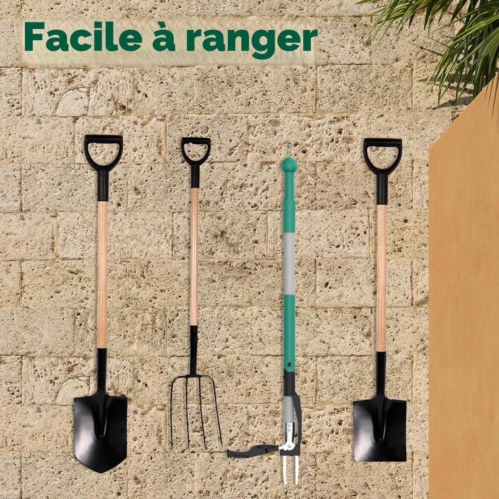 Desherbeur Manuel, Outil Desherbage Mauvaise Herbe pour Le Jardin avec 4 Griffes, Désherbeurs Manuels Debout, Outil de Désherbage à Long Manche Sans se Pencher ou S'agenouiller