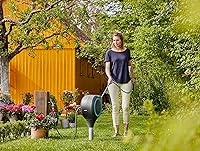 Vista 8 de GARDENA 18604 50' x 1/2" Automatic Retractable Garden Hose Reel for Outside Use on Metal Spike With Easy Swivel for Simple Watering of Gardens and