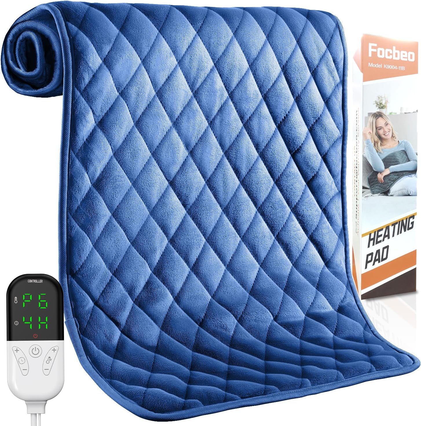 XXL Heating Pad for Back/Neck/Shoulder Pain Relief, 20"x24" Electric Heating Pads