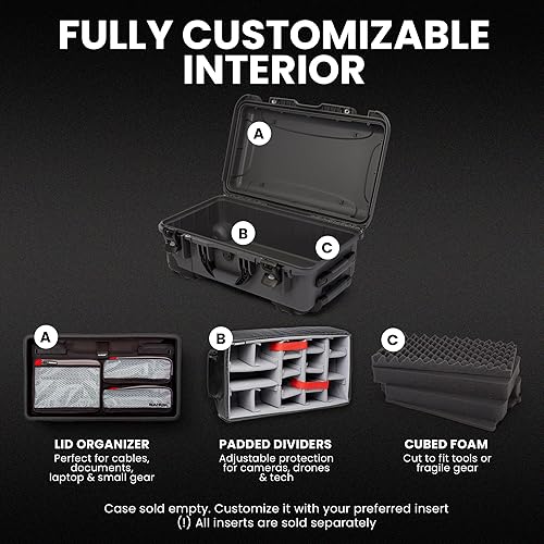 Miniatura 10 de Nanuk 935 - Maletín rígido impermeable con ruedas vacío