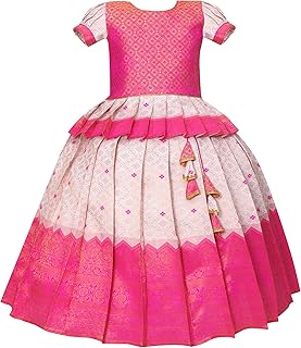 Suzvan New South Indian Traditional Pattu Pavadai Pattu Langa Lehenga Choli For Baby Girls Dress Price In India