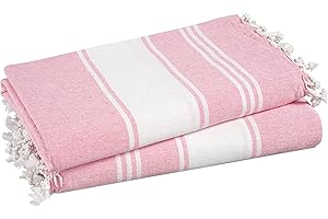 Turkish Beach Towels with Vibrant Candy Pink Hues