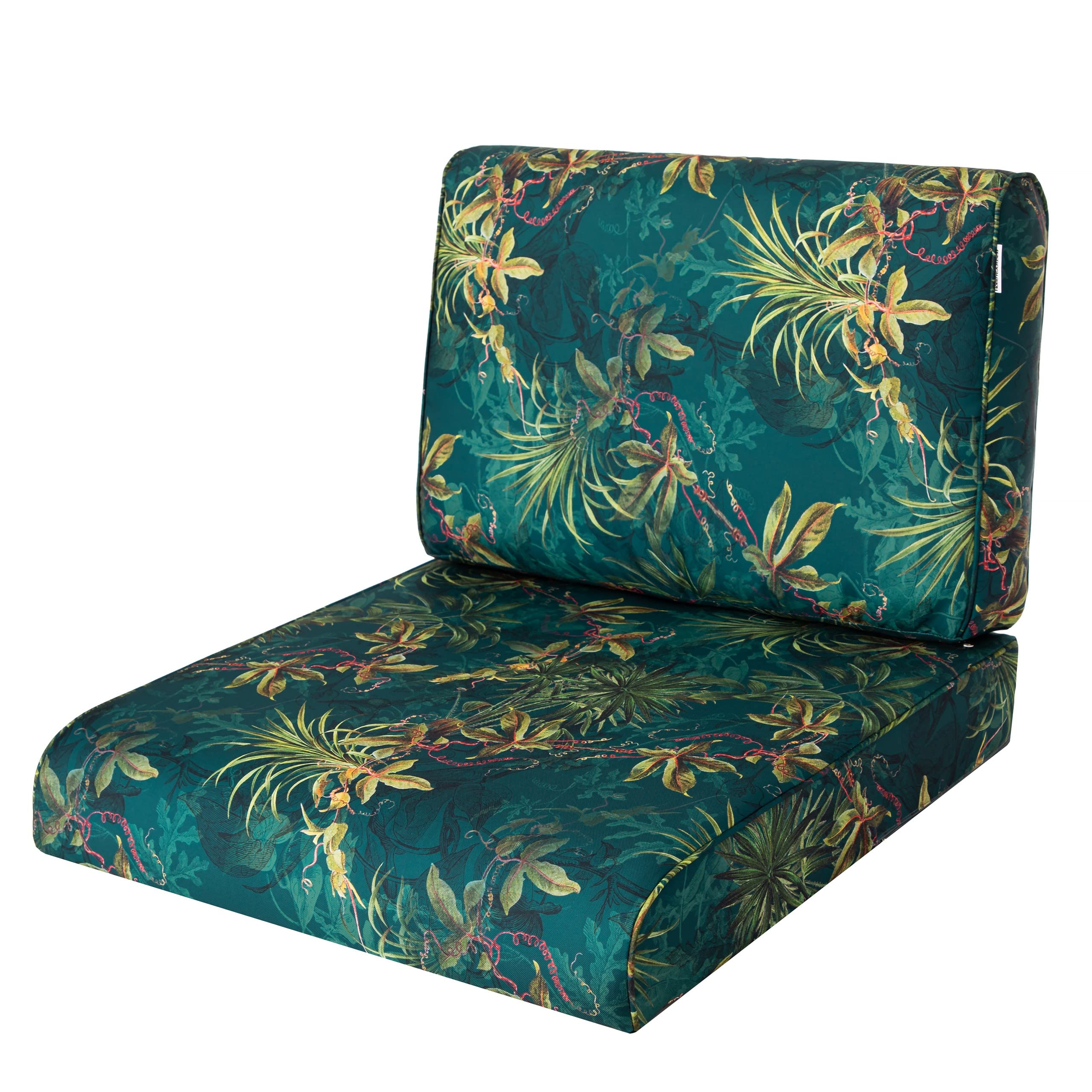 PillowPrim, Chair Cushion for Rattan Chair, Outdoor, Pallet Cushion, Seat Cushion, Rattan Furniture, Grass Green, 70 x 70 cm