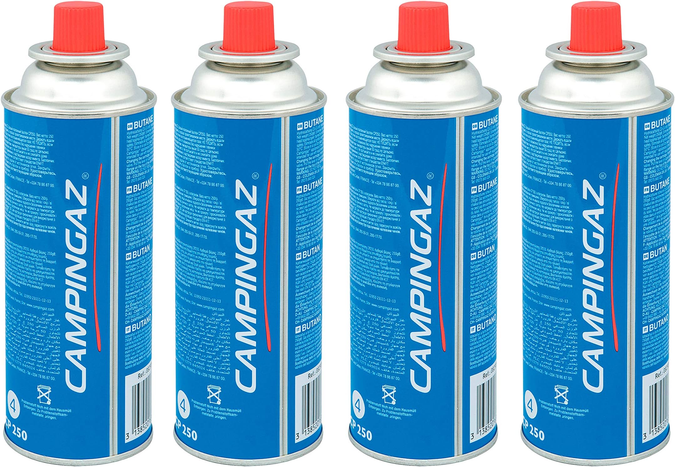 Campingaz CP 250 Valve Gas Cartridge, for Camp Bistro and Festivo Camping Stoves, Compact and Resealable Canister