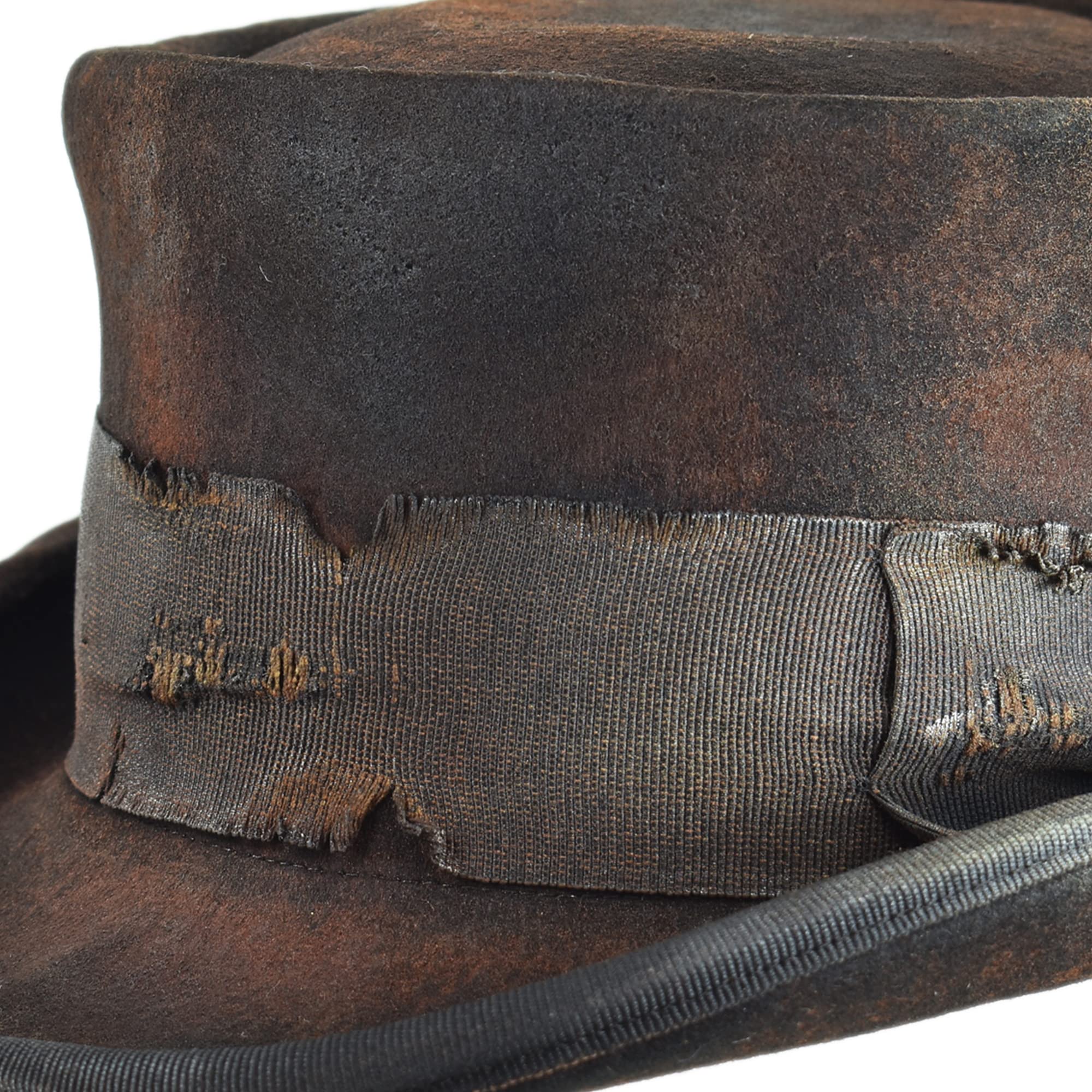 Melegari Western Desert Rat Zylinder Hut Aged Dusty schwarz
