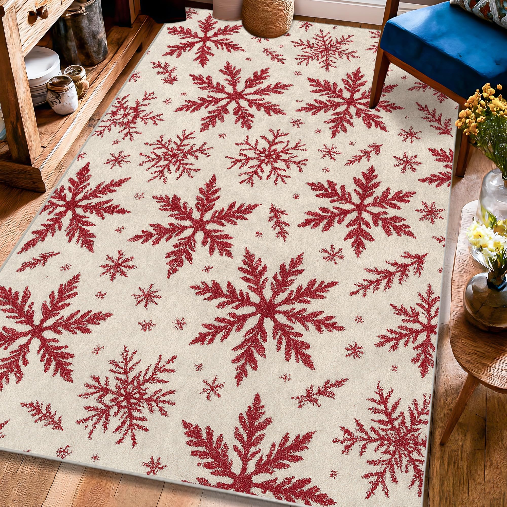 Tapis rectangulaire doux 1,2x1,8m avec envers antidérapant pour decoration salon et chambre