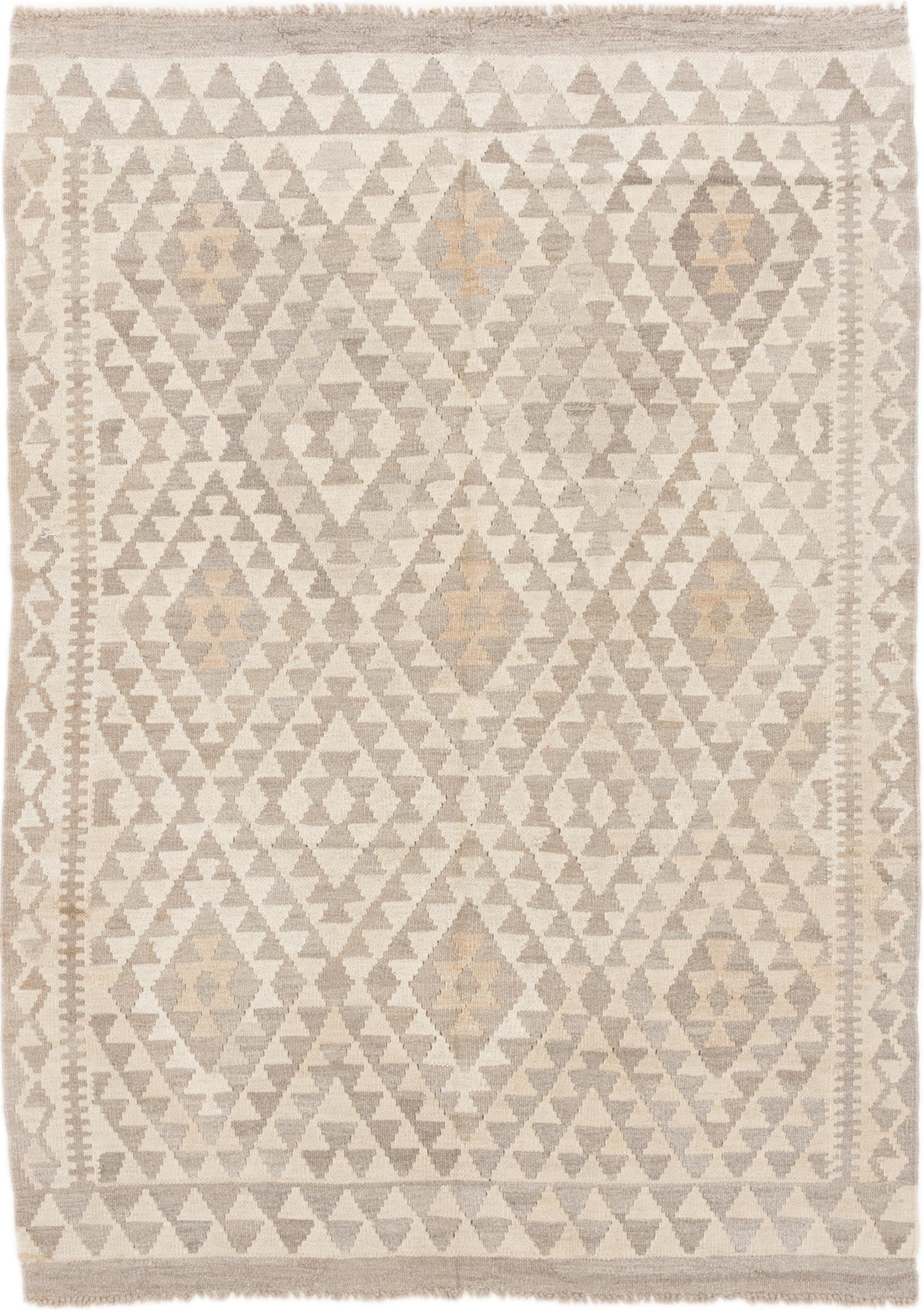 Tapis en laine Kilim Afghan 126x176 cm pour réchauffer l'ambiance d'une chambre bohème