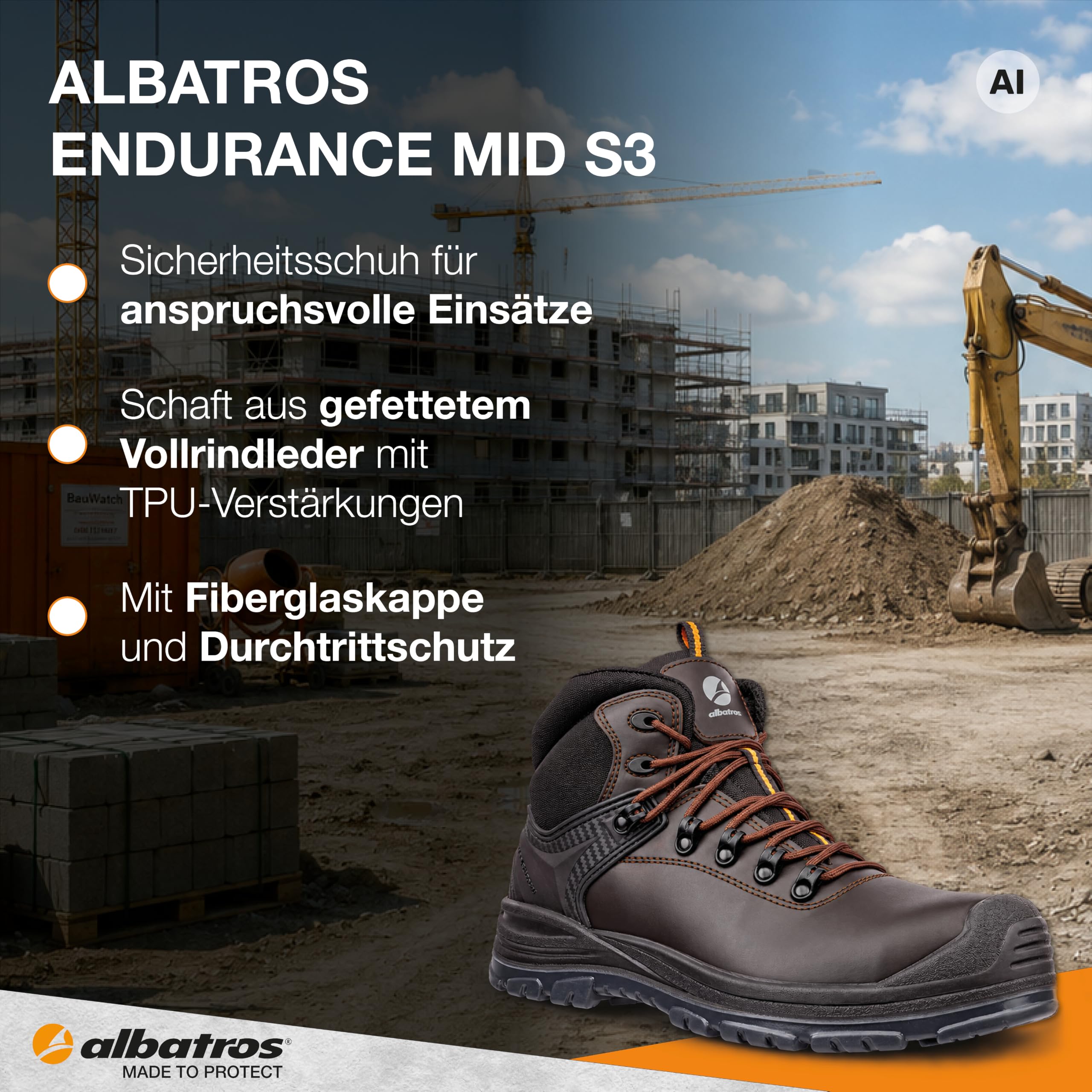 ALBATROS Endurance MID Sicherheitsschuh S3