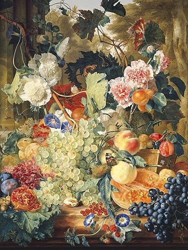 Bgraamiens Puzzle-Fruit Feast-Rompecabezas cuadrado de 1000 piezas para adultos y niños