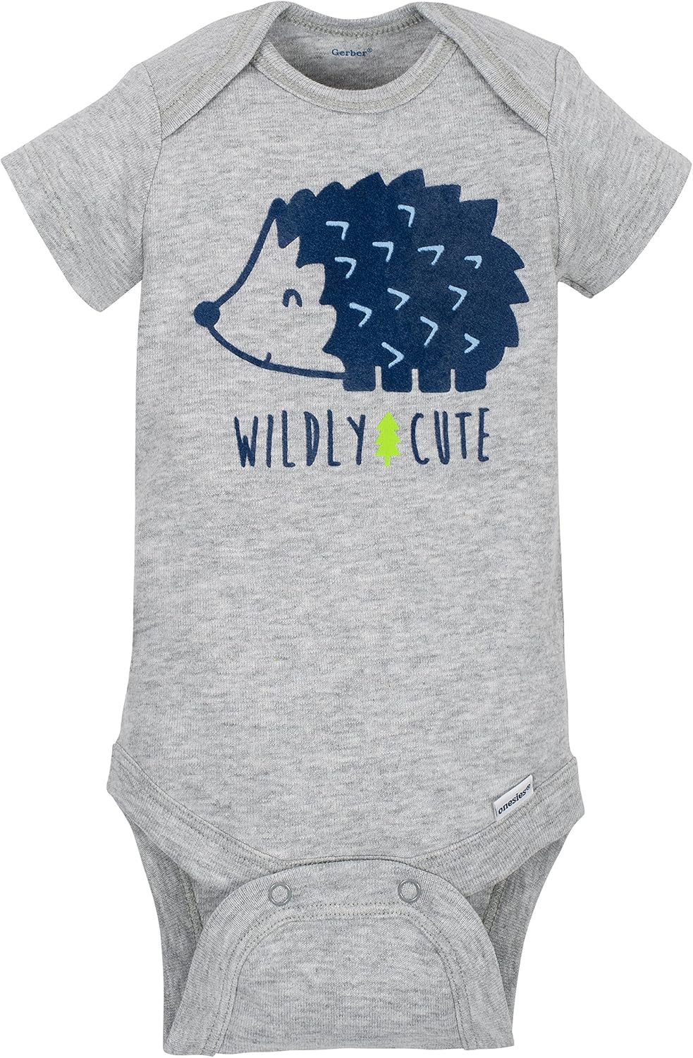Gerber baby-boys 5-pack Short Sleeve Variety Onesies Bodysuits 6-9 Months Hedgehog
