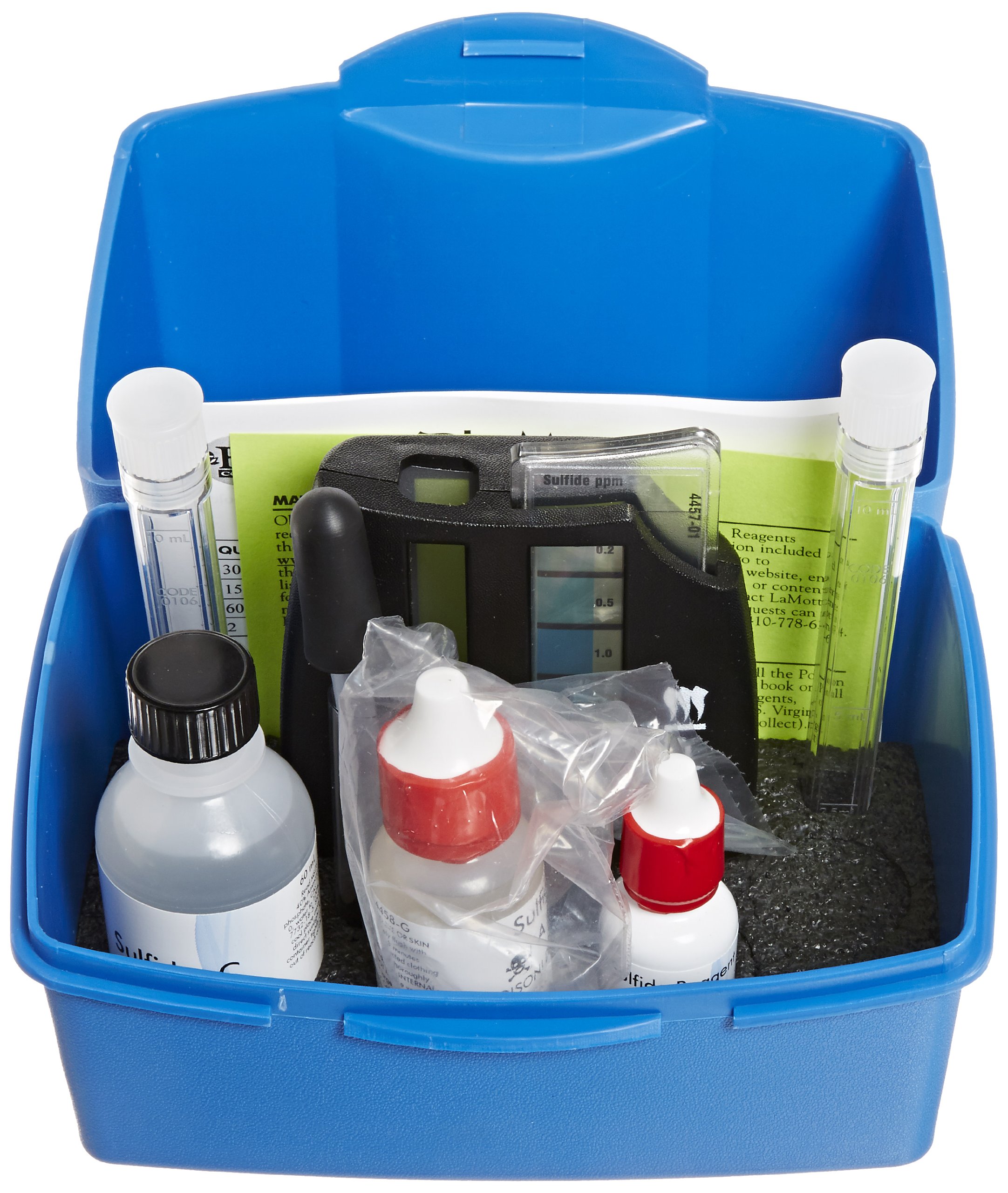 LaMotte 4456-01 Total Sulfide Octet Comparator Individual Test Kit, 0.2-20ppm Range