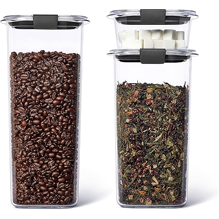 Rubbermaid Brilliance BPA Free Food Storage Containers with Lids, Airtight, Stain Resistant, Dishwasher Safe, Set of 3 (8.1, 6.6 & 1.3 Cup Containers)